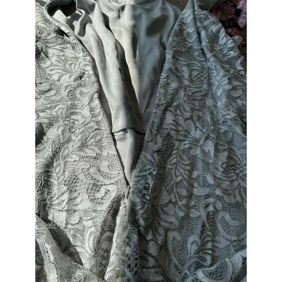 Bery Love Dove Gray High-Lo lace Dress -XL - Picture 5 of 6